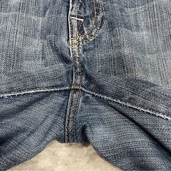 7 For All Mankind Cutoff Burmuda Jean Shorts - Picture 6 of 13